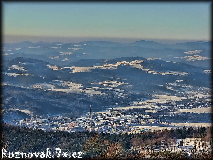 Rožnov from Radhošť by George Romanek