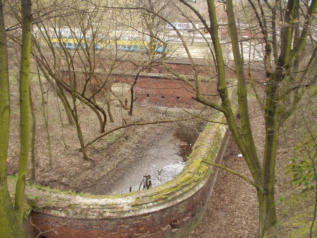 Toruń Przyczółek Mostowy - Fosa i mur oporowy by babu2