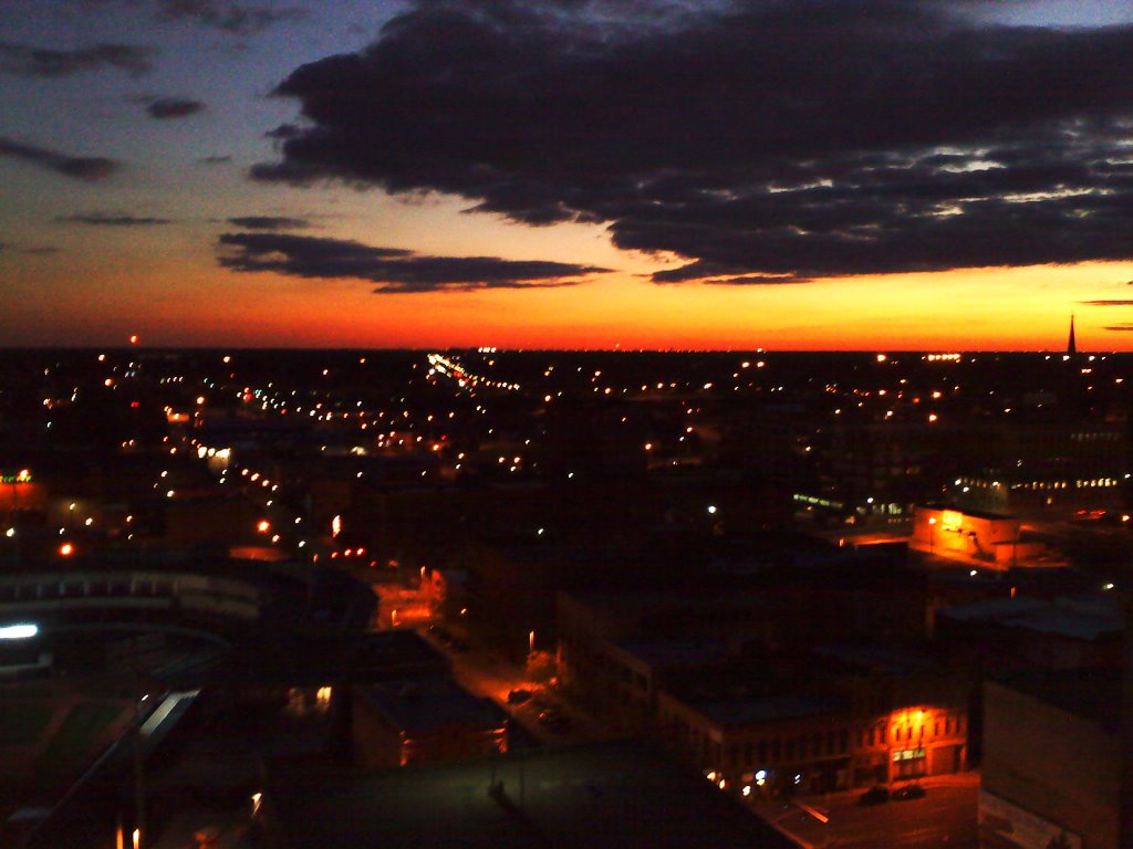 From Commodore Perry, downtown Toledo, Ohio, looking southwest. by uoftom