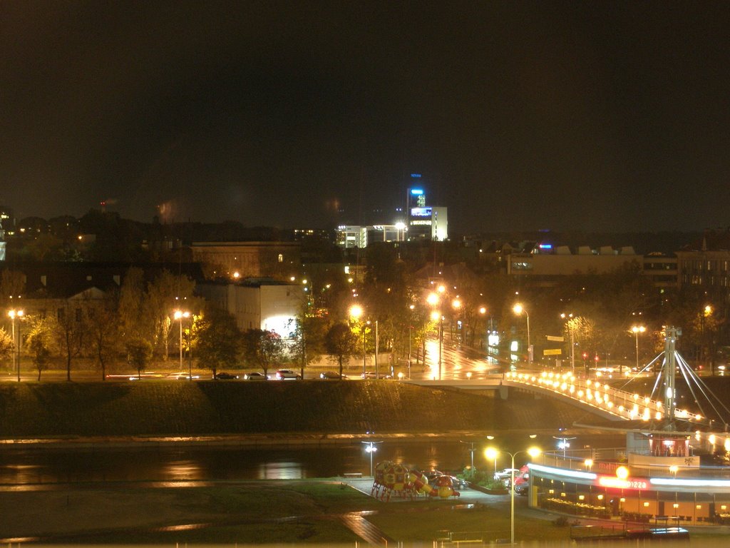 View from the CUP(Oranzinis baras) at Night by DjToxic