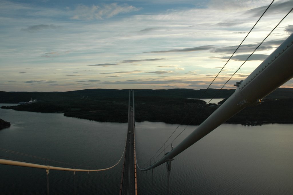 Vy från Högakustenbrons norra pylon by erikssone