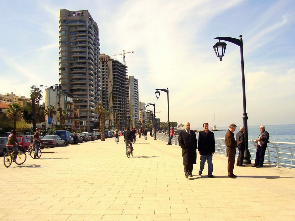 Beirut: The Recently Modernised Corniche by cedarrick