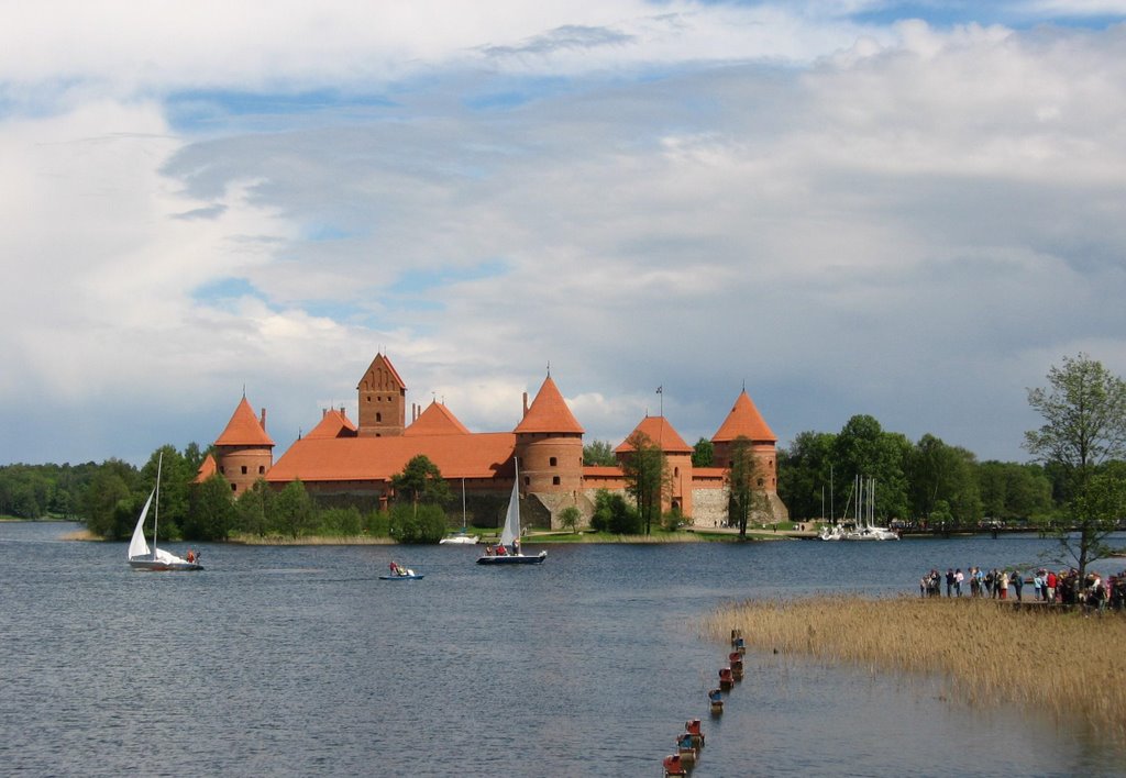 Trakai castle, former residency of kings, medieval capital of Lithuania by Alfas.Pliura