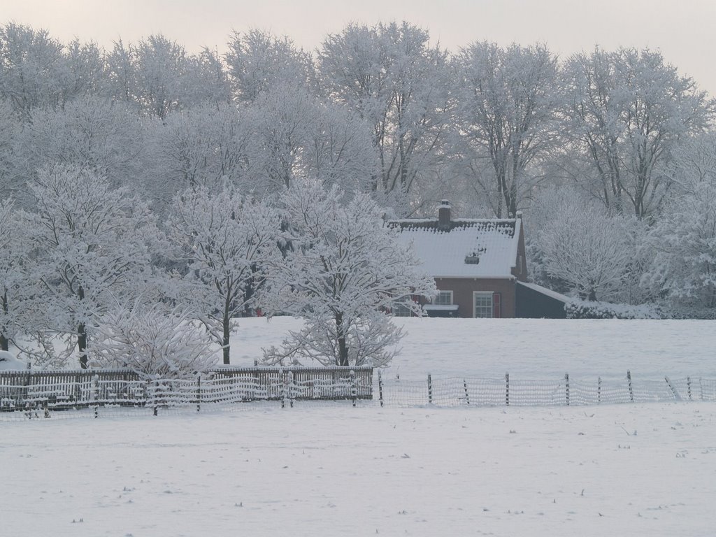 Tolhuis Slaperdijk in de winter by walterweidner