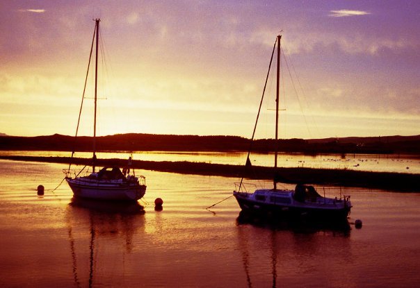 Irvine harbour sunset by stephenhunter5x4photographer