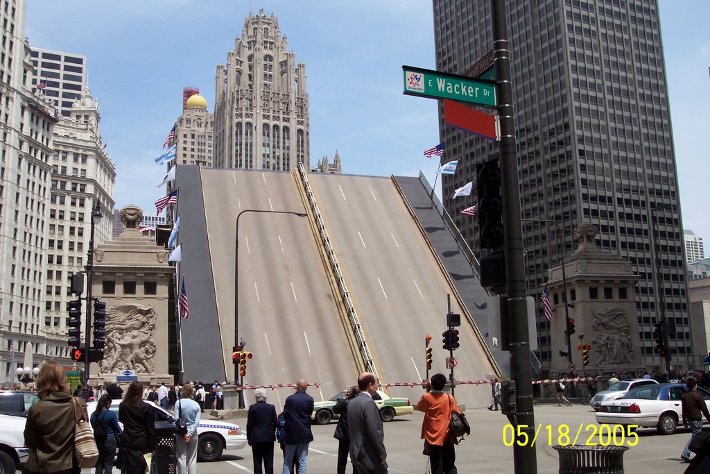 Michigan Ave. bridge by Janet Wyckoff