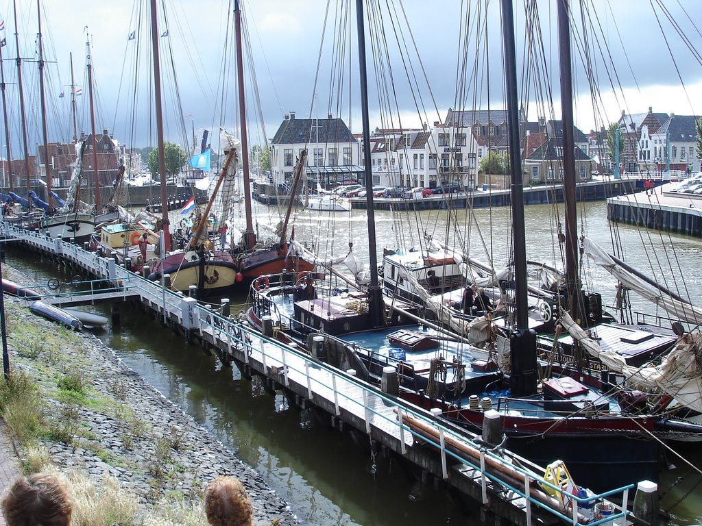 Harlingen Harbour by John Groen