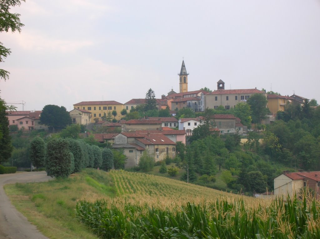 Veduta del paese di Terruggia by Luigi Beltramo