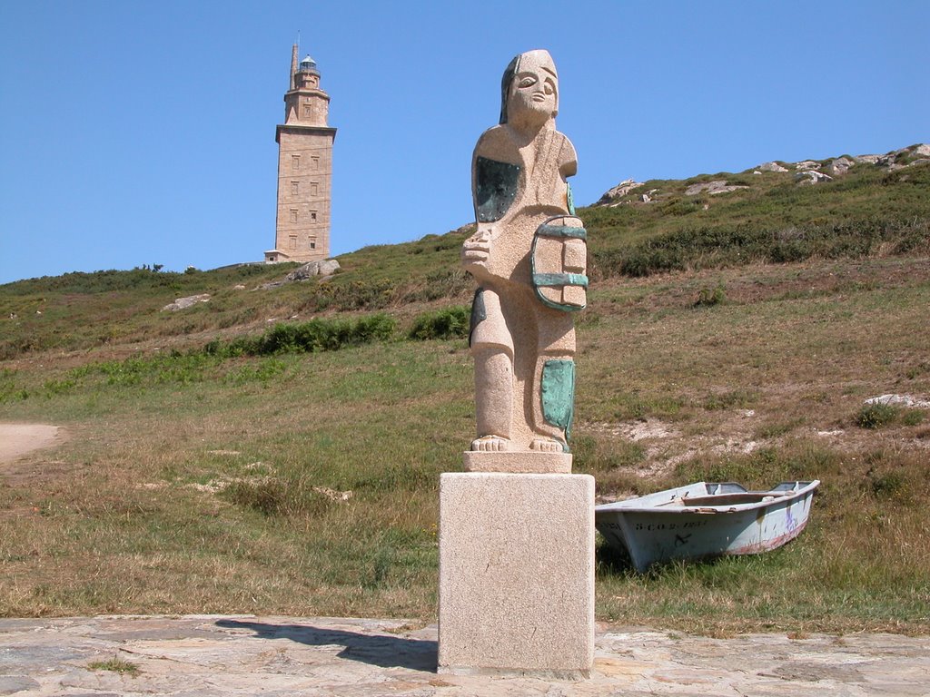 Guerrero Celta protegiendo la Torre de Hércules by A.T.S.