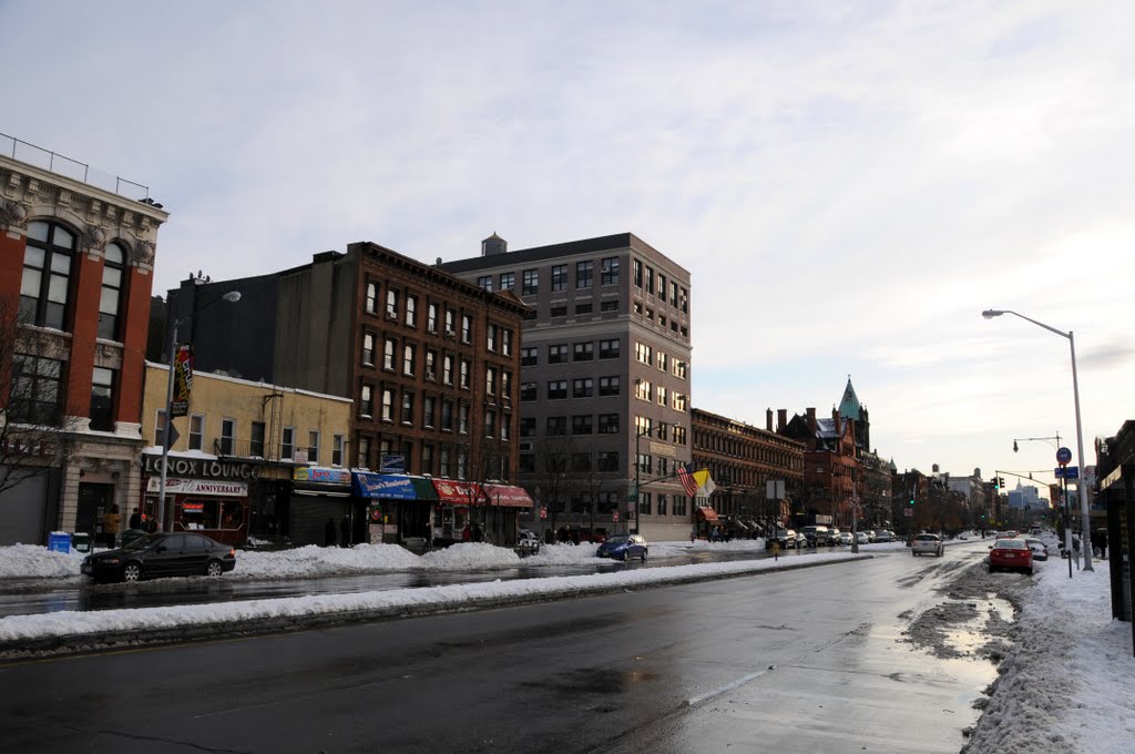 NYC; Harlem, Dr Martin Luther King Jr Blvd & Malcolm X Blvd by Phil Nieto