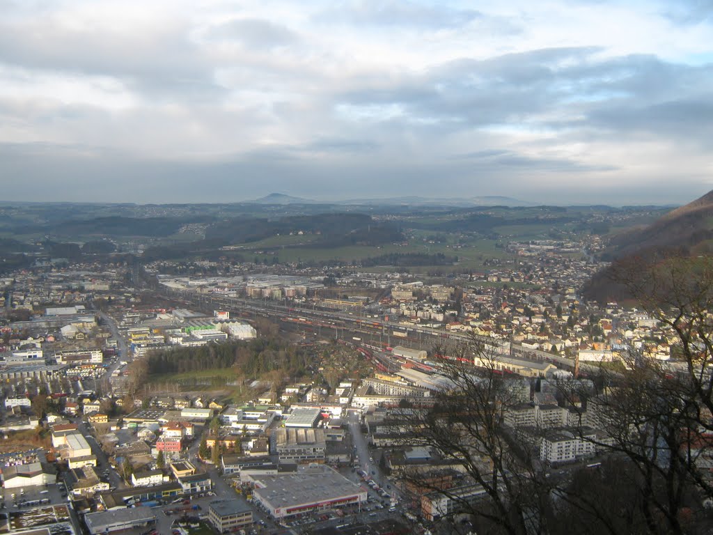 Blick auf Salzburg, vom Kapuzinerberg aus by Der weiße Wolf