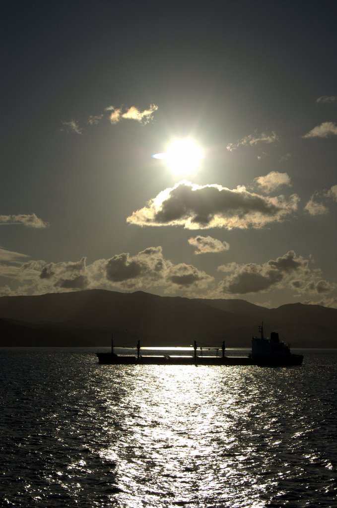 Crossing from Tangier to Algeciras, Spain by Chris Petty