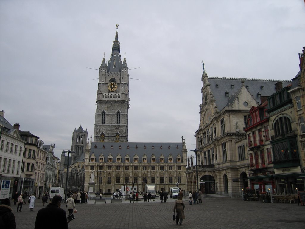 Ghent Belfort, St. Baafsplein by shuribear