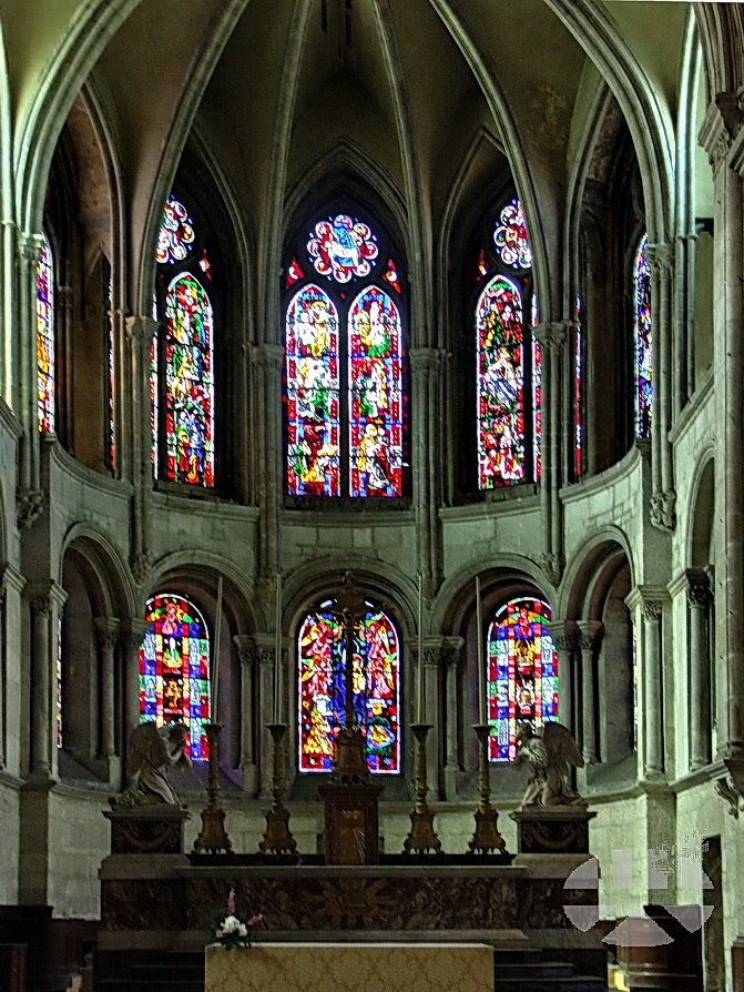 ©07.2.203: Besançon, Cathèdrale Saint Jean, Chorfenster by kobiel