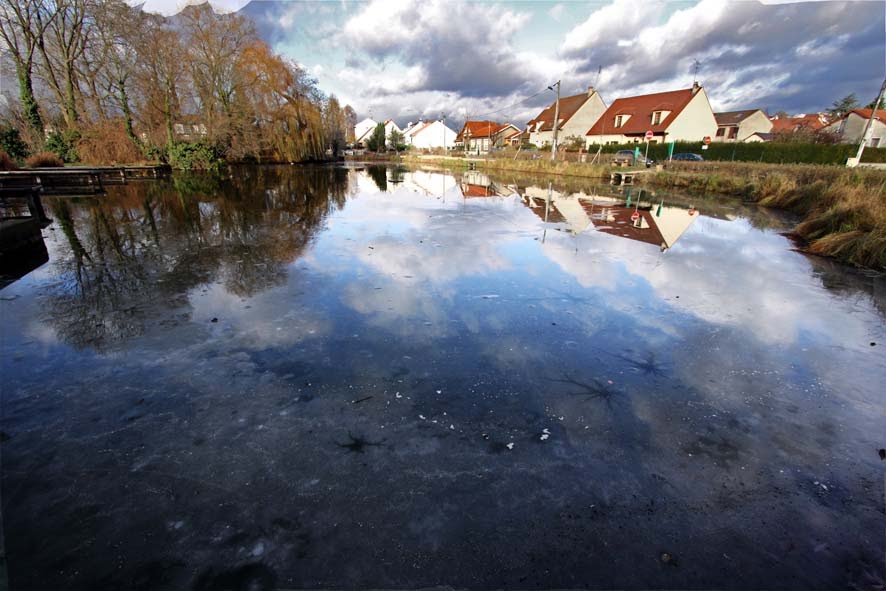 Le Thillay (France, Val d'Oise) - Le lac en hiver - (c) Photo Pascal BERNARD by IMAGES PAYS DE FRANCE