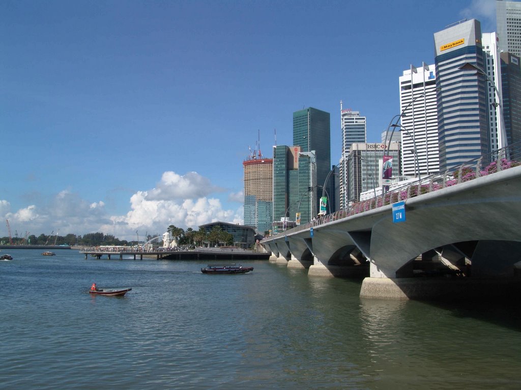 View to finance district Esplanade Bridge by world of pictures by…