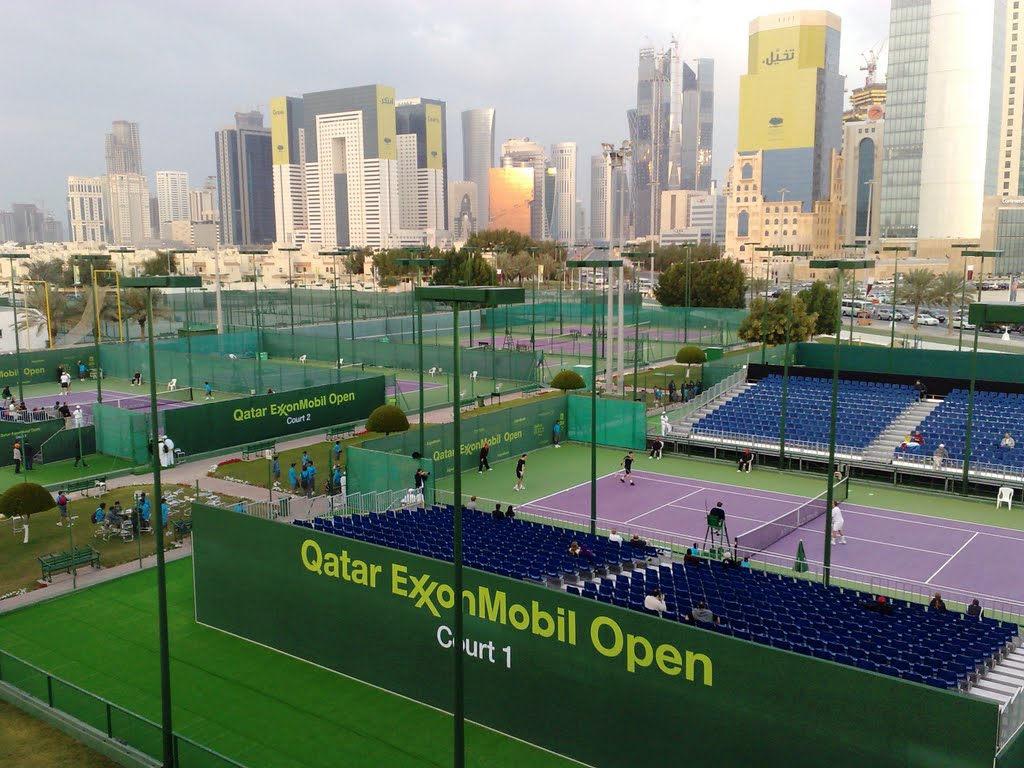 Khalifa tennies Stadium - doha view by assudoha