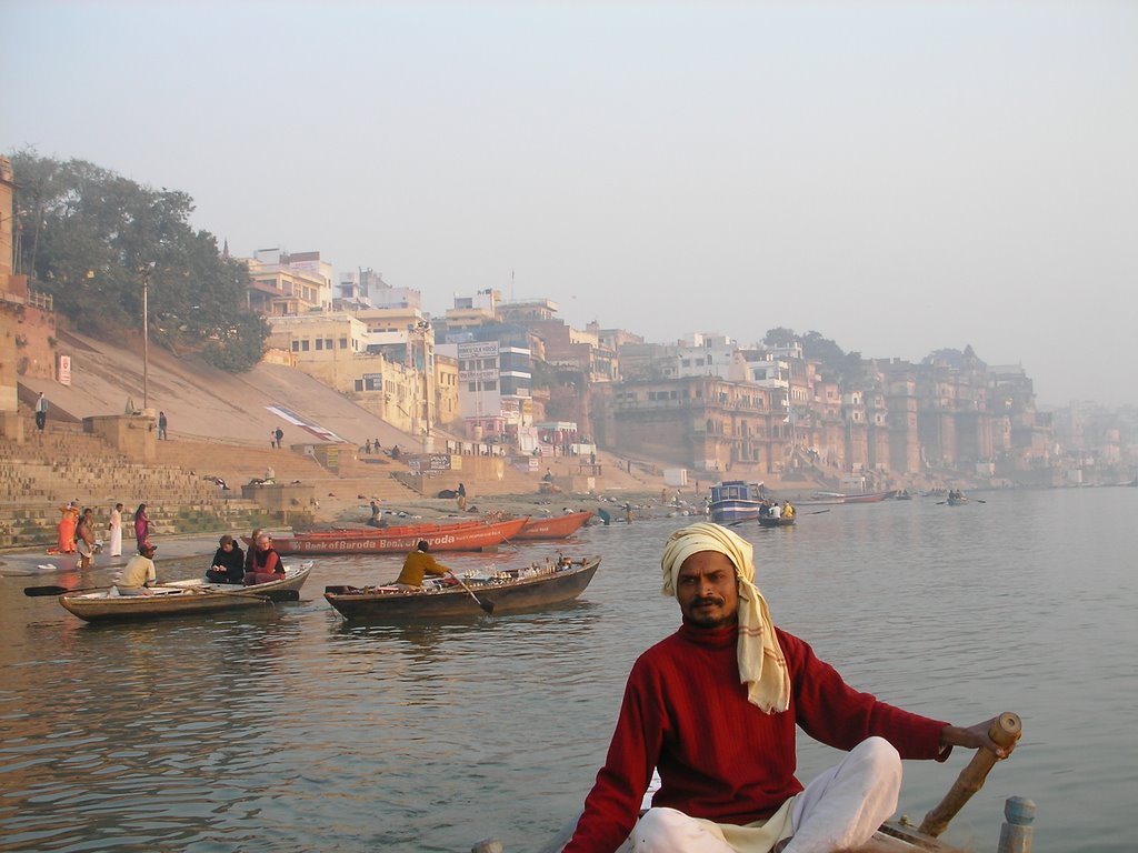 Varanasi ghats morning 12 by Juuso