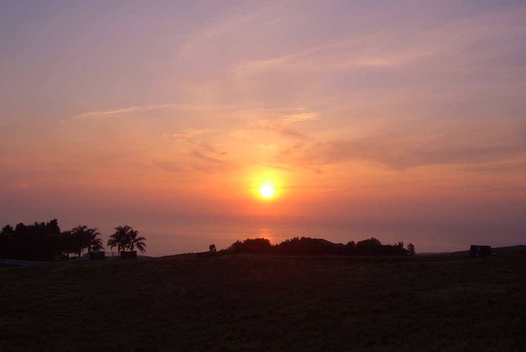 Sunset on Kohala Ranch by Richard Ainsworth