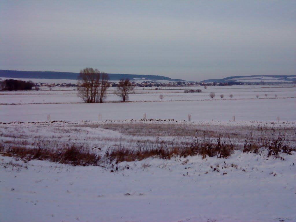 Blick über Kannawurf auf die Thüringer Pforte (Dez. 09) by hallunke84