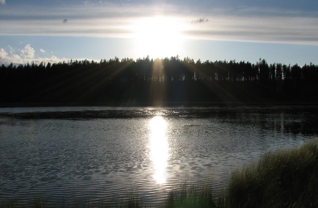 End of the day on Sandrift lake #3 by stacy metcalf