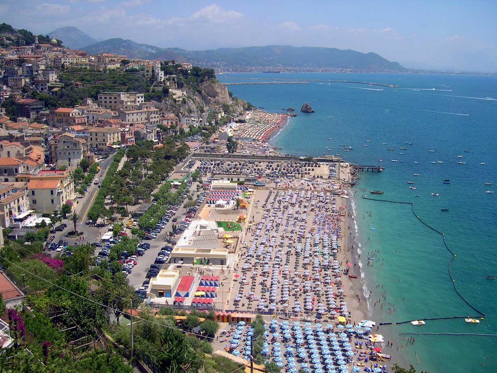 Vietri sul Mare from coastal way - July, 2003 by Domenico Pino