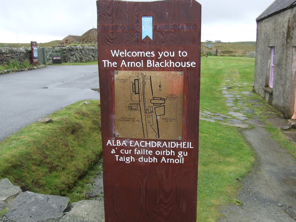 Arnol Blackhouse Information Sign by Azzy