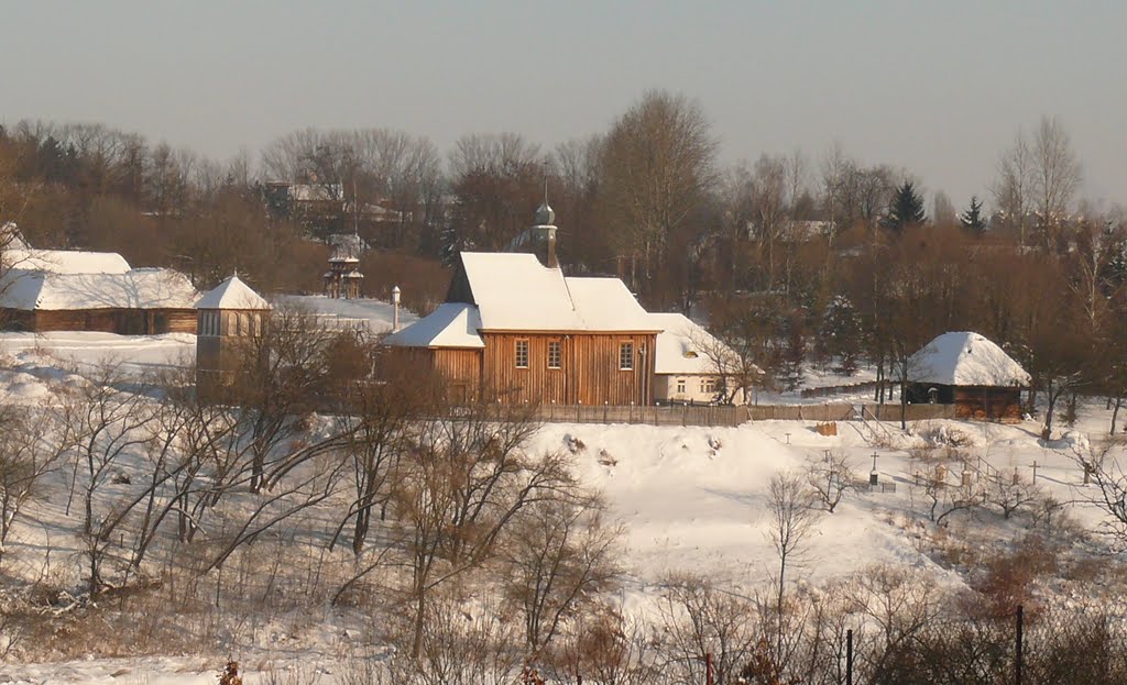 Skansen zimą by Tomasz Z. Zugaj