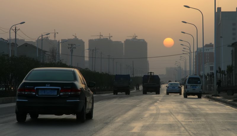 Sunset in Wuhan City by fishermancn