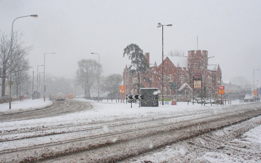 Coach and Horses pub snowed out. by Chris Matthews