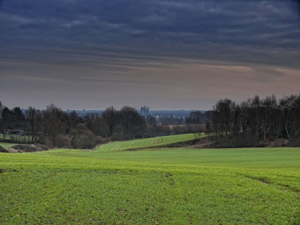 Essen-Schönebeck / Blick von der Aktienstrasse in Richtung Mülheim (Rhein-Ruhr-Zentrum) by Cityfotograph