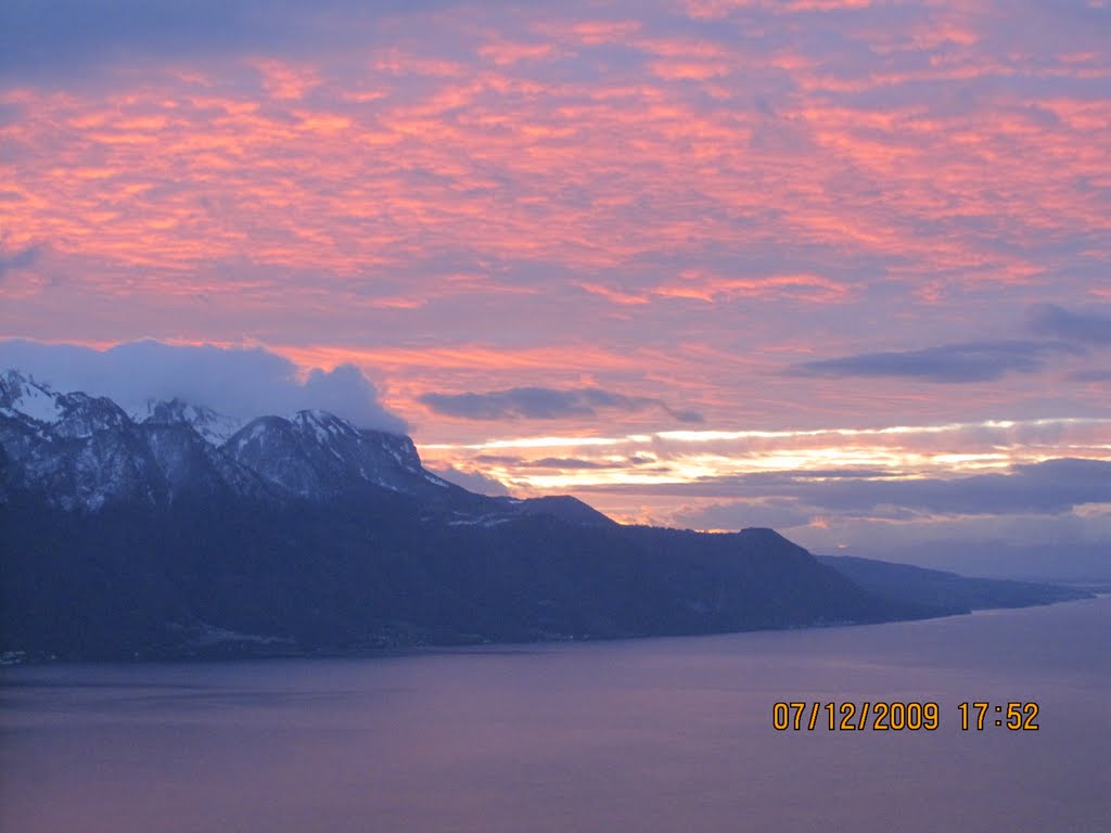 Switzerland - Sunset on Lake Geneva by Wittenbach45