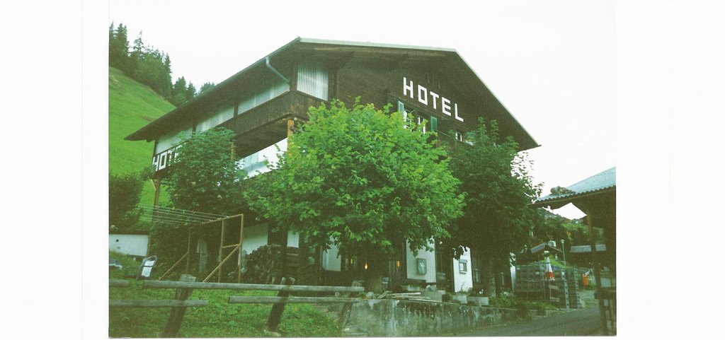 Hotel Mittaghorn in Gimmelwald, 2000 by David Donnie Gray