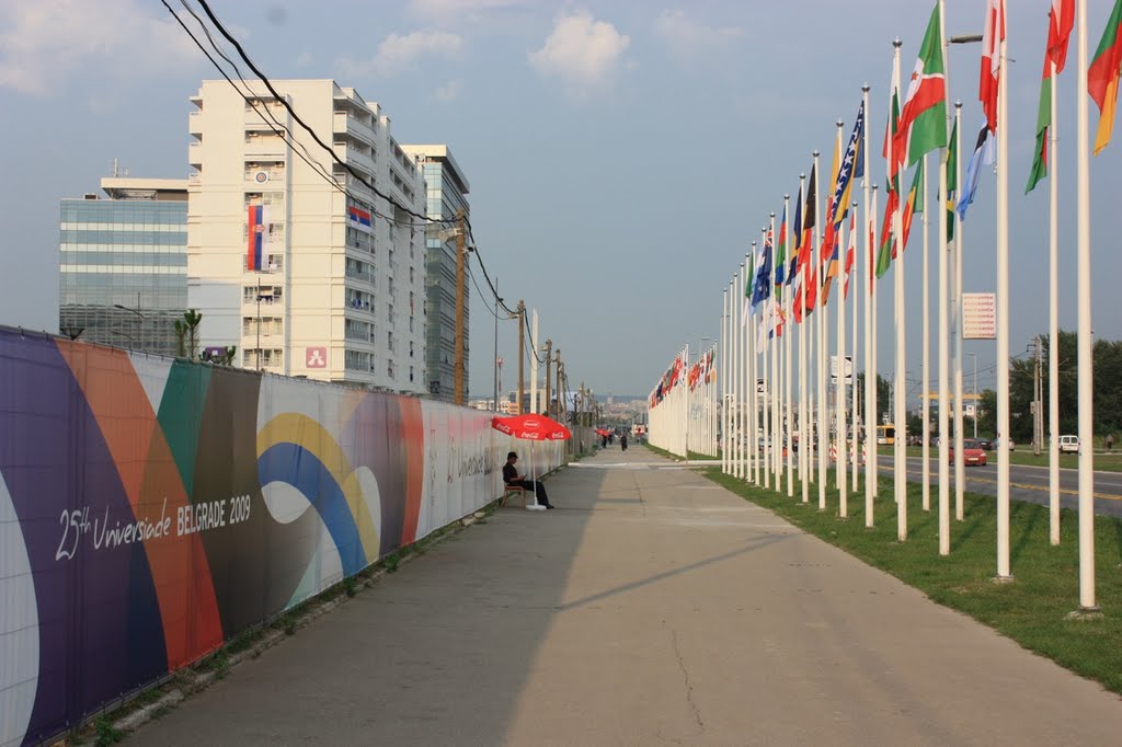 Universiade 2009 Belgrade - Flagpoles by Limex Coop by Radisav