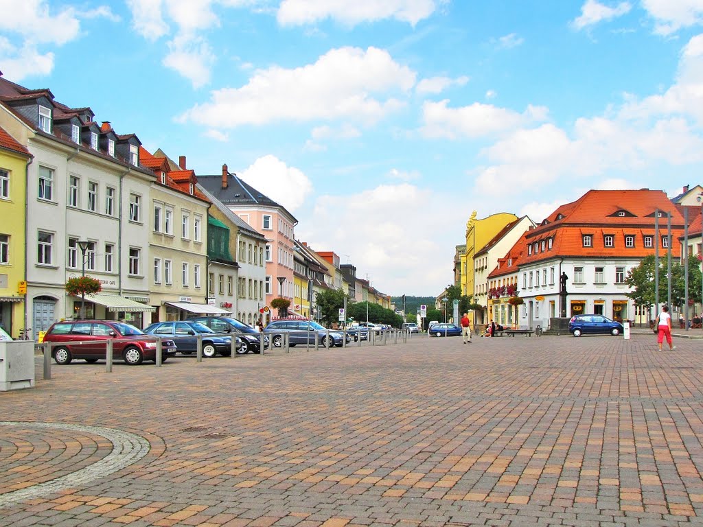 Frankenberg (Sachs.) - Markt (Westseite) by Rudolf Henkel