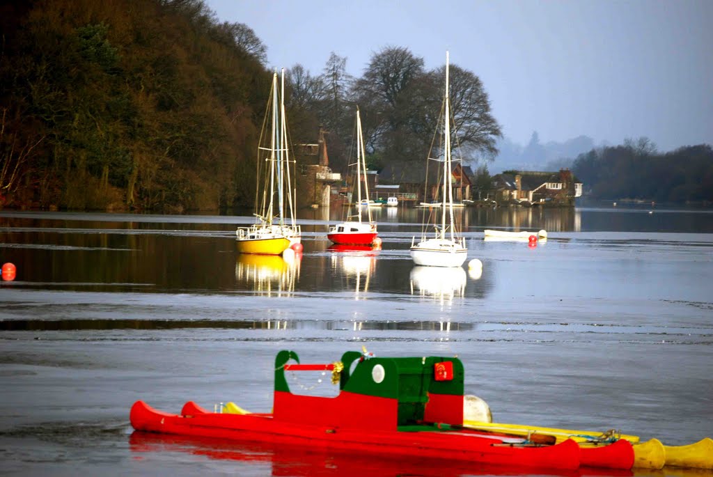 Boats on Rudyard by Neil Coppick