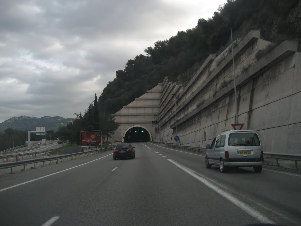 Entrance Tunnel Du Paillon - La Trinité, Alpes-Maritimes (06), Provence-Alpes-Côte d'Azur, France by ACrossbow