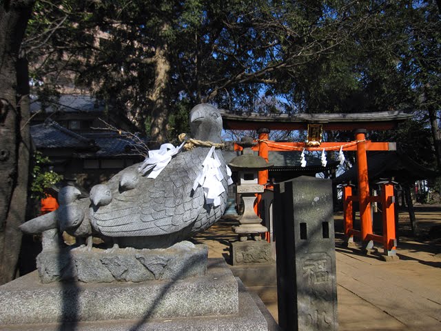 Minami urawa 大谷場氷川神社の狛キジ-吽形像 by beya_conger