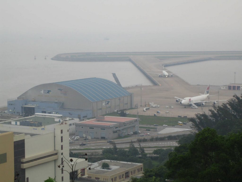 Viewing Macau International Airport from Taipa Grande Park by Zephyr_su