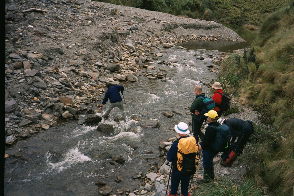 Stream Crossing Trek de Condor by Phil Hassler