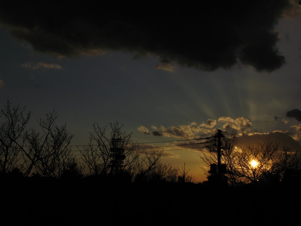 In evening seen from Uguisu-apartment, march_No.3 by numaG