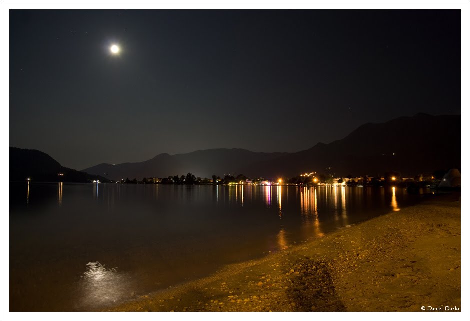 Perigiali Beach in the Night view to Nidri by Daniel Dutka