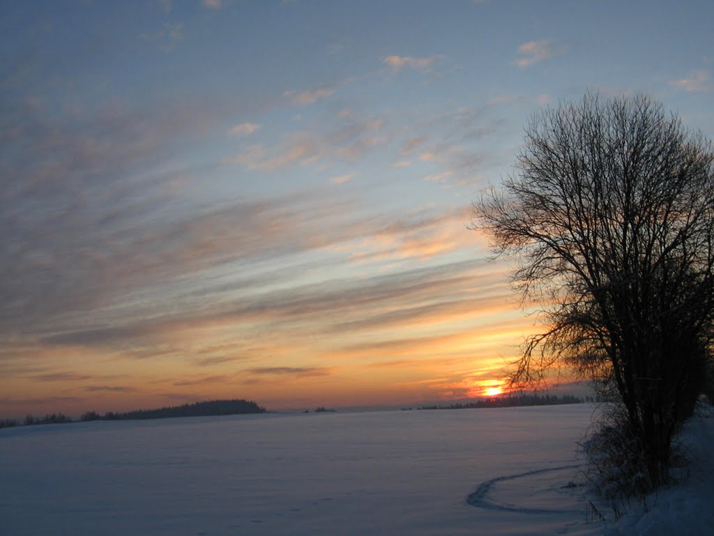 Lednový (a ledový) východ by stami