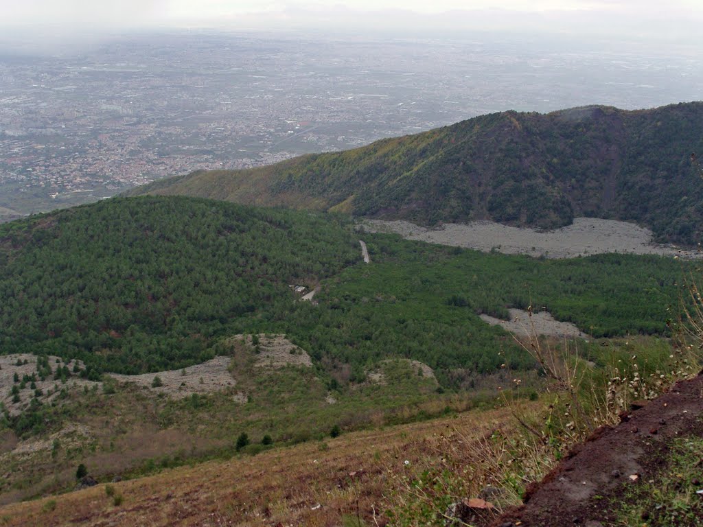 Vesuvius caldera/ Kaldera Wezuwiusza by longdistancer