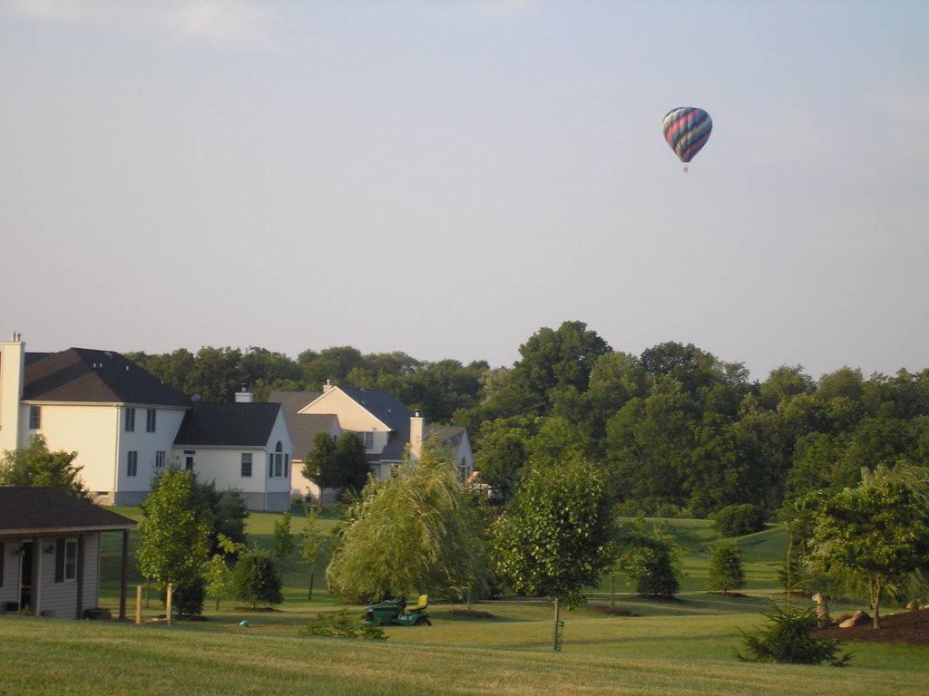 Hot Air Balloon Over Reaville, East Amwell, NJ by Paul Lucente