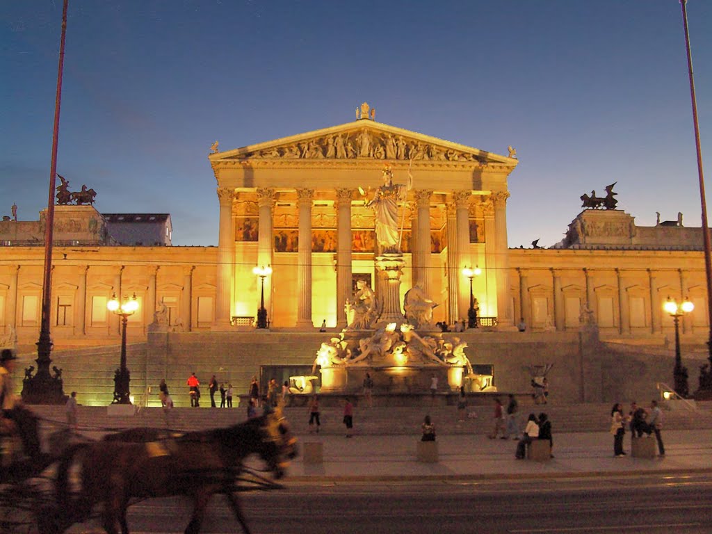 Austrian Parlament at sunset by ☆☆☆RM-Photography☆☆☆