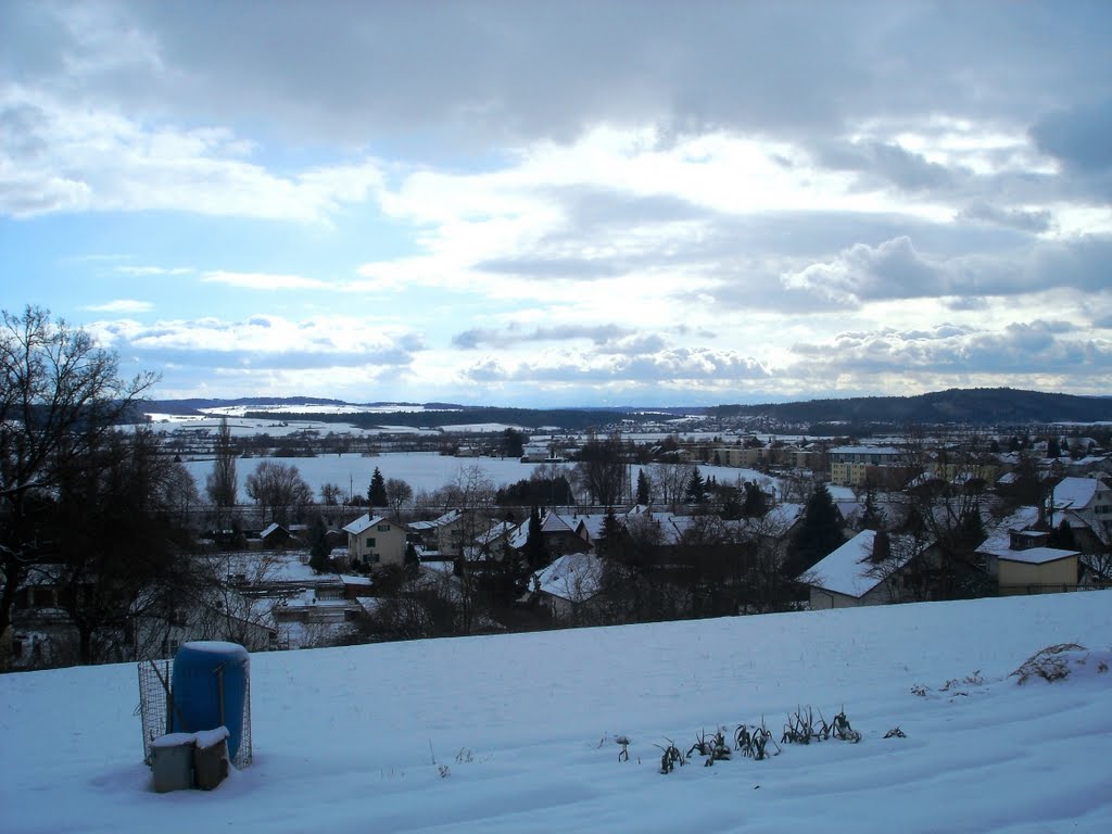 Lengnau in the snow by Pascal Jacomet