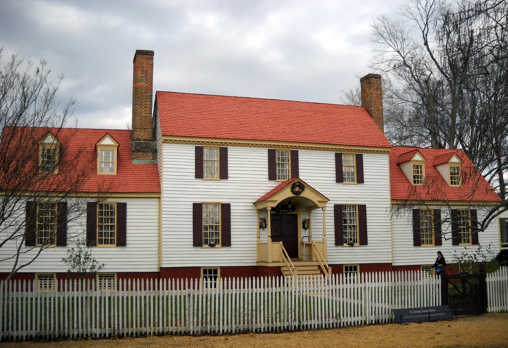 St. George Tucker House, Nicholson St, Colonial Williamsburg, VA by Midnight Rider