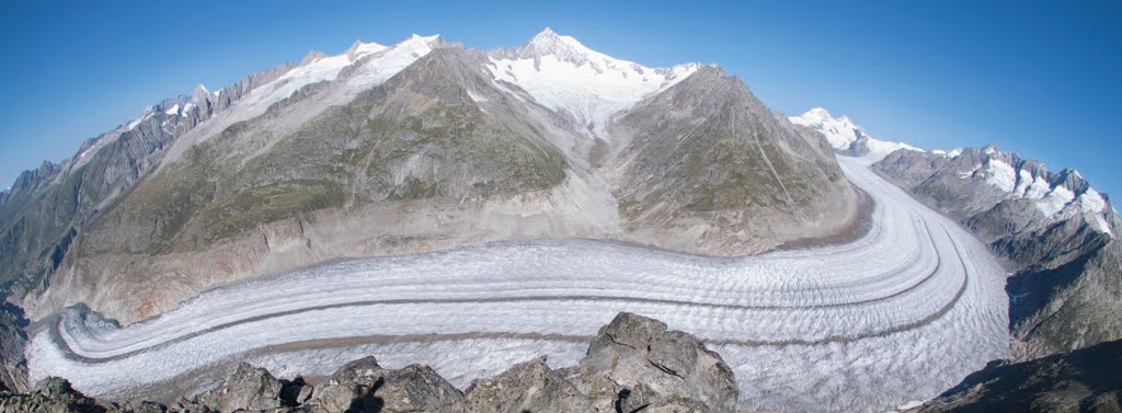 Aletsch Gletscher Fisheye Panorama Aufnahme by fotodive