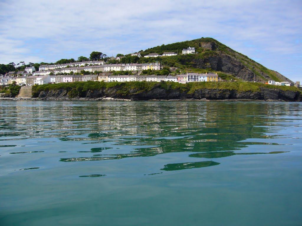 New Quay Wales view from boat by Yanat